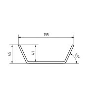 Gasflaschen Befestigung 135x90mm mit Gurtratsche verzinkt