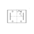 Gasflaschen Befestigung 135x90mm mit Gurtratsche verzinkt