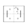 Gasflaschen Befestigung 160x120mm mit Gurtratsche verzinkt