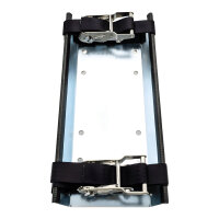 Gasflaschen Befestigung 205x450mm mit Gurtratsche verzinkt