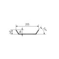 Gasflaschen Befestigung 205x450mm mit Gurtratsche verzinkt