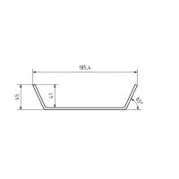 Gasflaschen Befestigung 185x100mm mit Gurtratsche verzinkt
