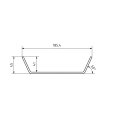 Gasflaschen Befestigung 185x100mm mit Gurtratsche verzinkt