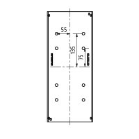 Gasflaschen Befestigung 185x450mm für 5/6/11 kg Flasche mit Gurtratsche verzinkt
