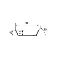 Gasflaschen Befestigung 185x450mm für 5/6/11 kg Flasche mit Gurtratsche verzinkt