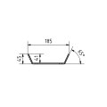 Gasflaschen Befestigung 185x450mm für 5/6/11 kg Flasche mit Gurtratsche verzinkt