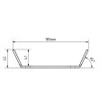 Gasflaschen Befestigung 185x150mm mit Gurtratsche V2A Elektropoliert